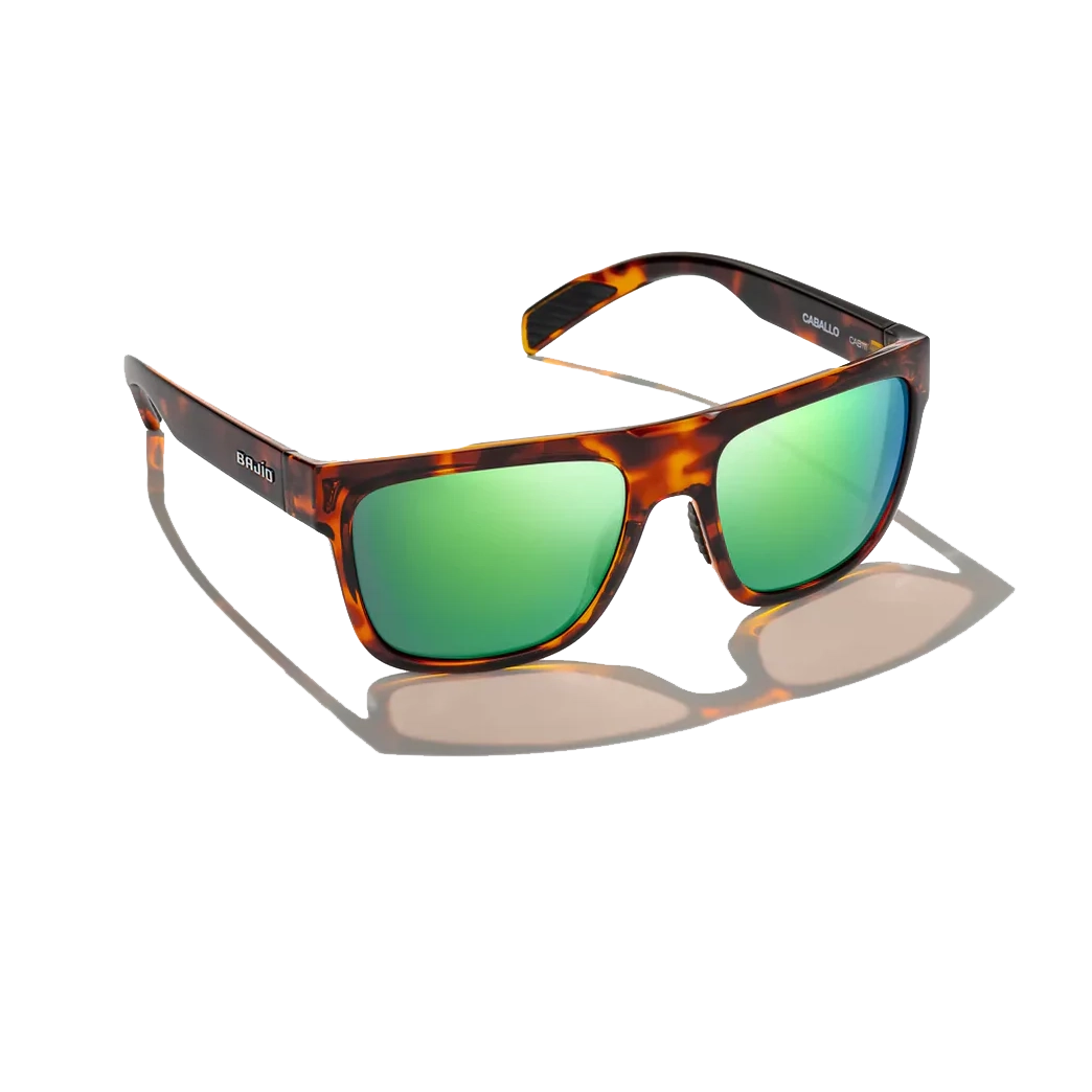 BAJIO Caballo  Brown Tortoise Gloss | Green Mirror Polycarbonate