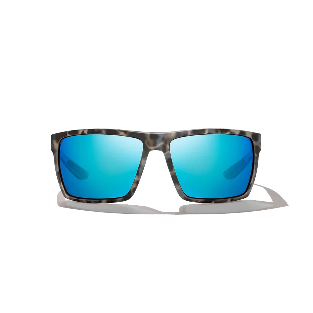 BAJIO Stiltsville Gray Tortoise Matte | Blue Mirror Glass