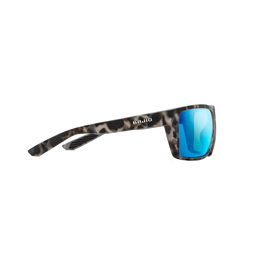 BAJIO Stiltsville Gray Tortoise Matte | Blue Mirror Glass