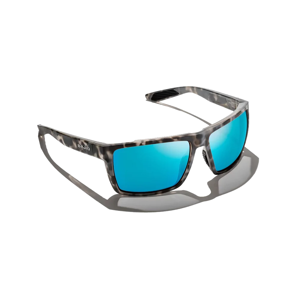 BAJIO Stiltsville Gray Tortoise Matte | Blue Mirror Glass