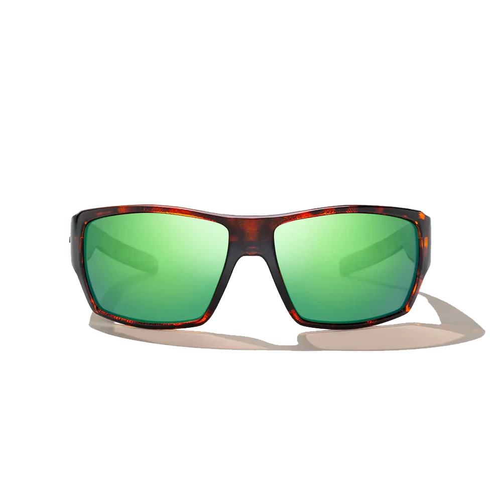 BAJIO Vega Brown Tortoise Matte | Green Mirror Glass