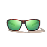 BAJIO Vega Brown Tortoise Matte | Green Mirror Glass