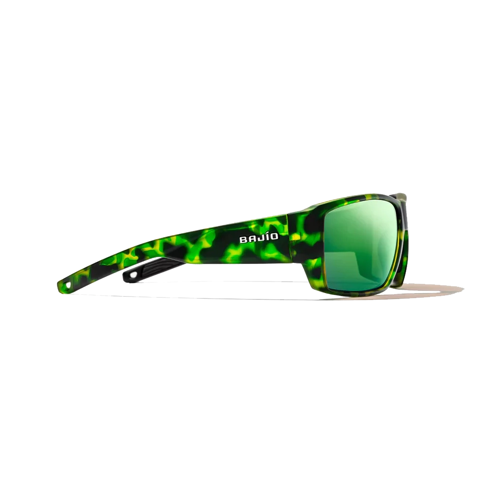 BAJIO Vega Green Tortoise Matte | Green Mirror Glass