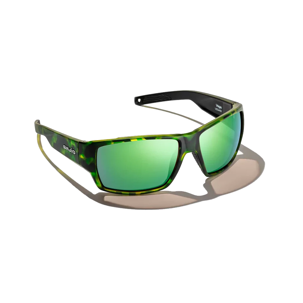 BAJIO Vega Green Tortoise Matte | Green Mirror Glass