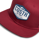 COSTA Morgan Flatbrim Hat - Maroon