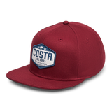 COSTA Morgan Flatbrim Hat - Maroon