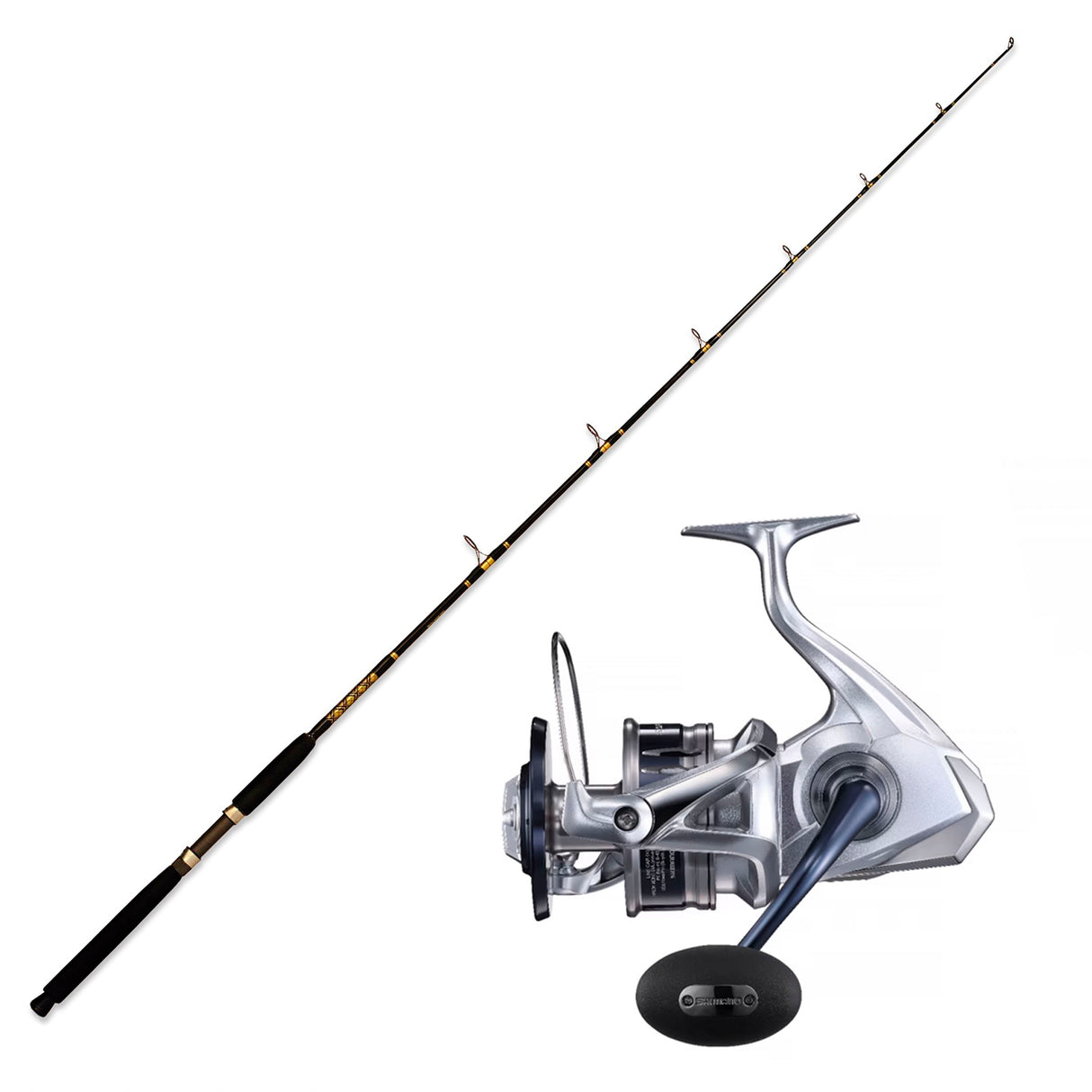 Shimano SARAGOSA SW A 25000 with CHAOS SP 15-30 6FT6IN Gold Combo