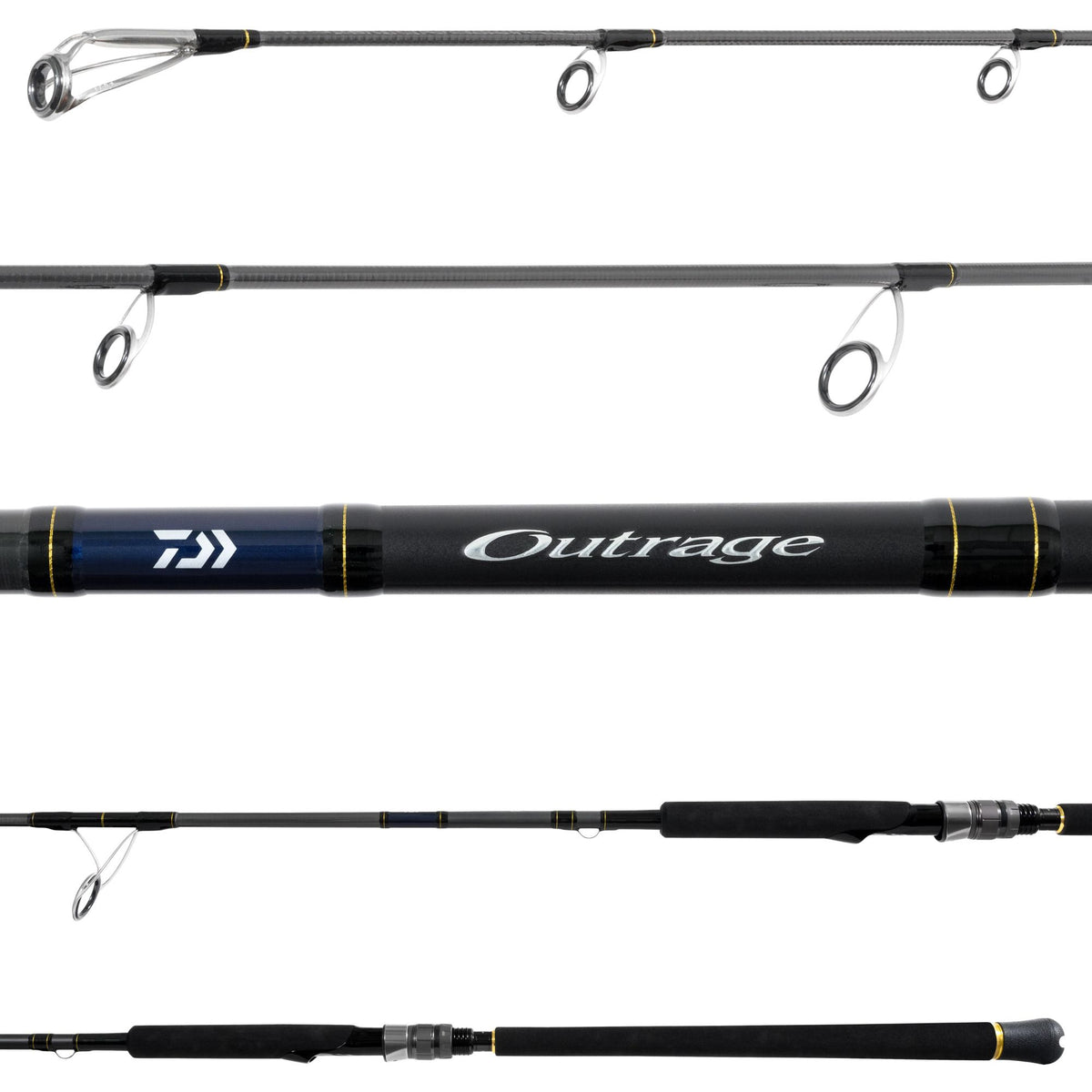 Daiwa Outrage 6FT6IN 30-65lb Jigging Spinning Rod - OTR66MS