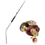 Daiwa Seaborg Dendoh Reel G1800M-RJ with CHAOS SW 80-100 6FT Full Curve Butt Rod Combo