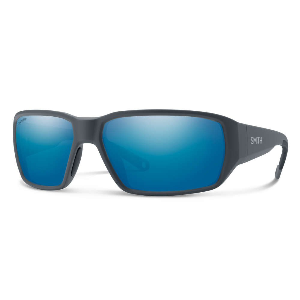 SMITH Hookset Matte Slate | ChromaPop Glass Polarized Blue Mirror