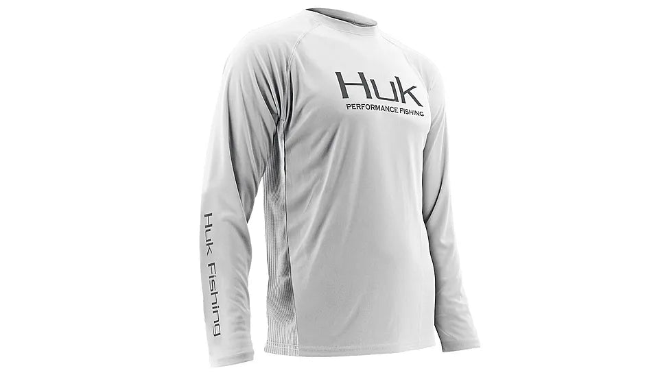 Huk Performance Fishing Long Sleeve Pocket Sweatshirt Size Large Gray 海外 即決