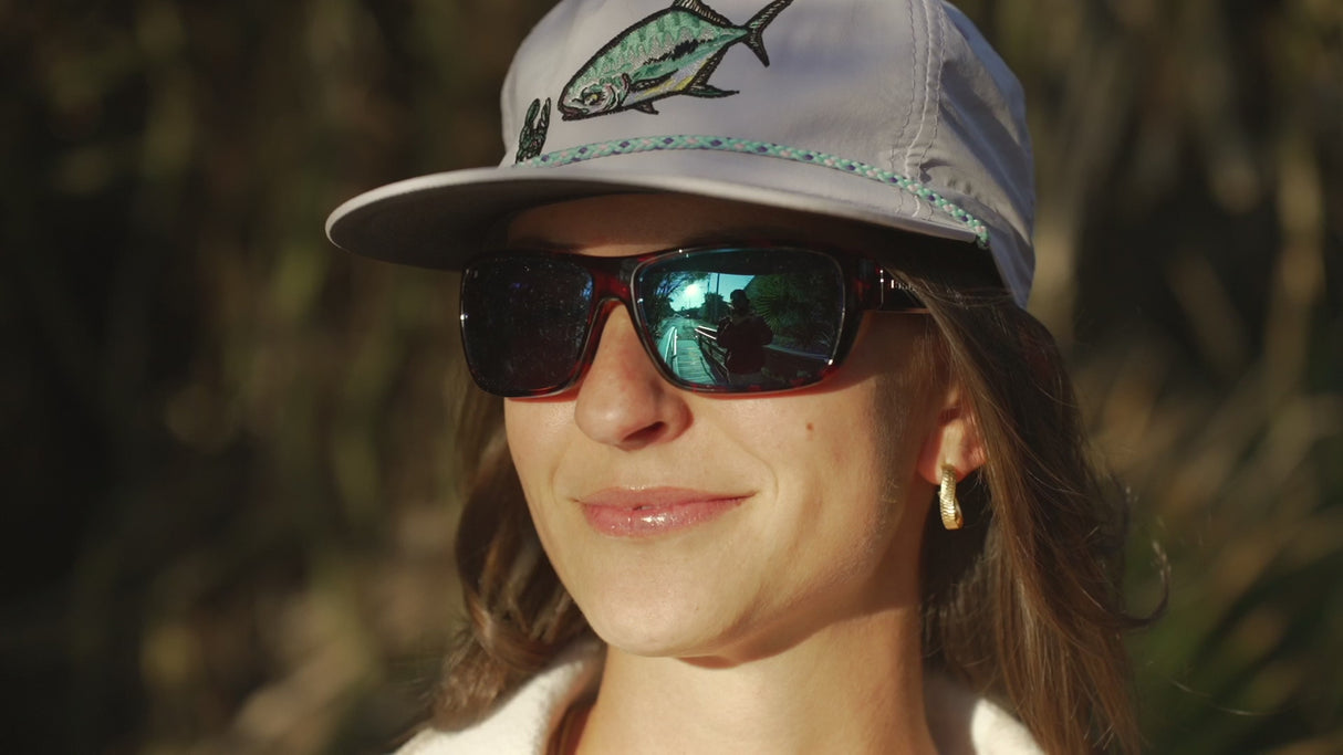 BAJIO Rigolets Green Mirror Lens - Black Matte Frame