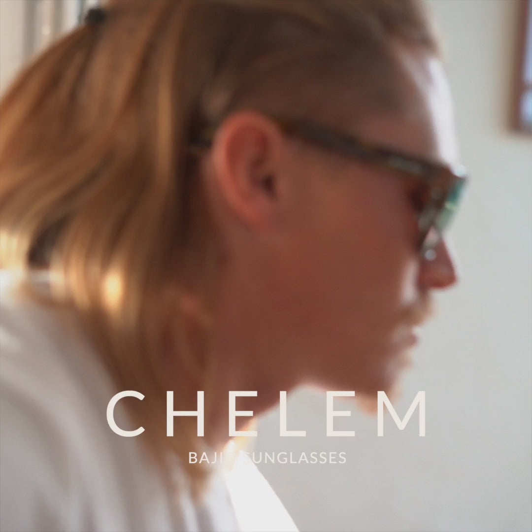 BAJIO Chelem Sunglasses | Tort-Rose Turtle Gloss Frame/ Gray Polycarbonate Lenses