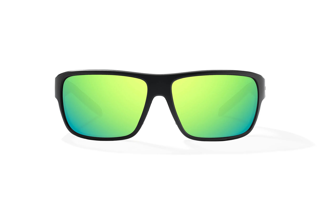 BAJIO Rigolets Green Mirror Lens - Black Matte Frame