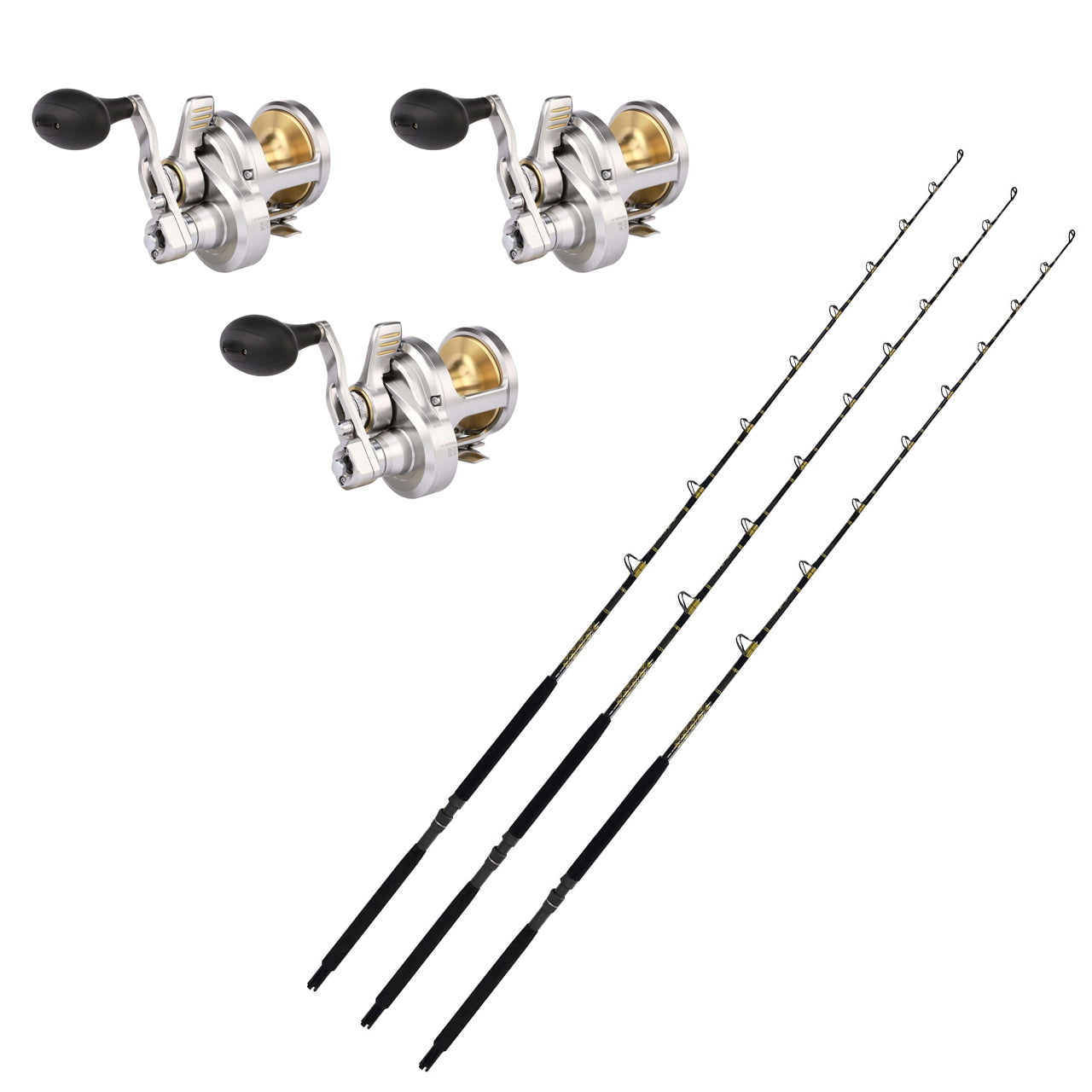 Alltackle Kite Kit w/ Dual Trident Rod Holders and Kite Combos 