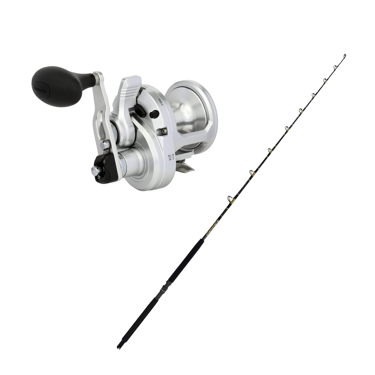 Shimano SpeedMaster II 12SPM with KC 15-30 6&#39;6&quot; Composite CHAOS Gold Combo
