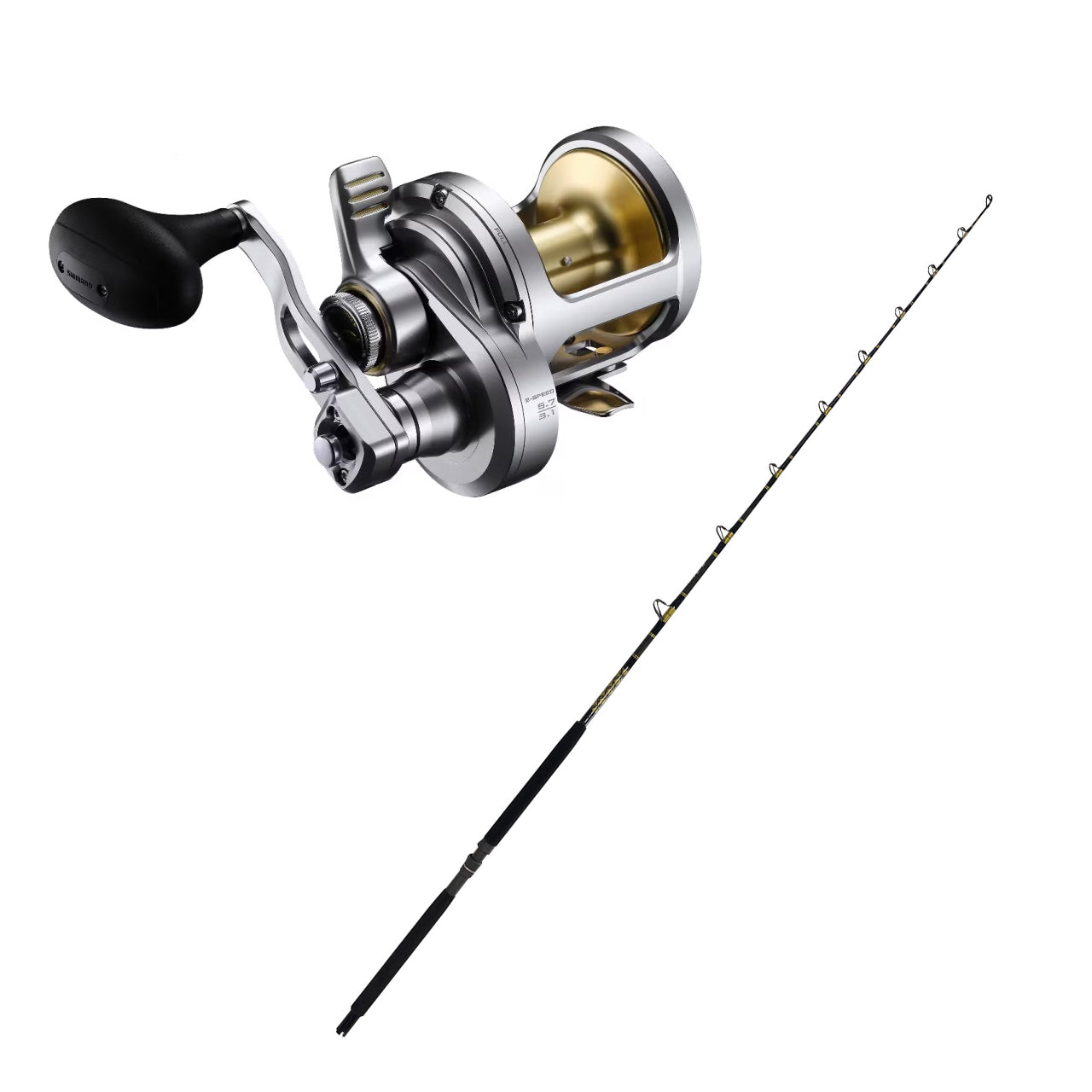 Shimano TALICA 16II LEVER DRAG 2 SPD with KC 15-30 7'0 Composite CHAOS  Gold Combo from SHIMANO/CHAOS - CHAOS Fishing