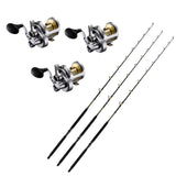 3 Shimano Talica 16IIA with 3 CHAOS KC 20-40 7FT Composite Gold Combo