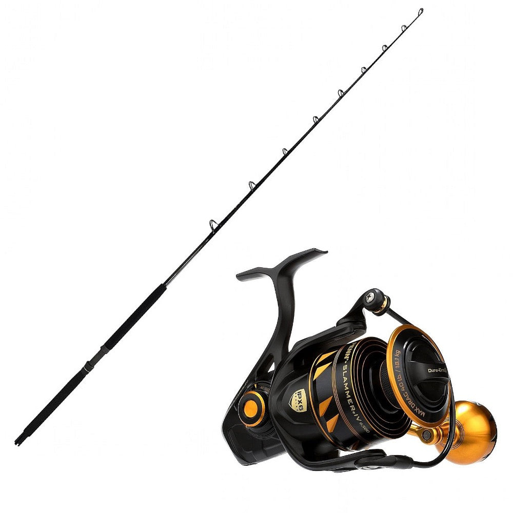 Buy Penn SLAMMER IV Spinning 7500, Get 50% OFF CHAOS SPC 20-40 7FT Gold Rod