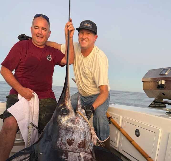 A 287-pound sword on the third day.