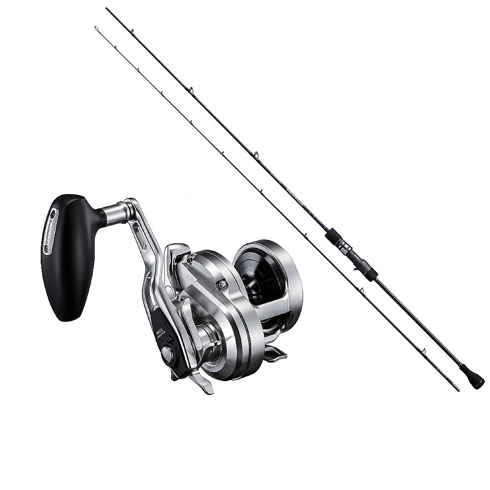Shimano Grappler Type Slow J 68MH 6FT8IN with Shimano Ocea Jigger Reels Combo