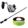 SHIMANO Game Type J 5FT6IN Heavy & SHIMANO Ocea Jigger 2000HG & SUFIX 832 BRAID 600YDS Combo