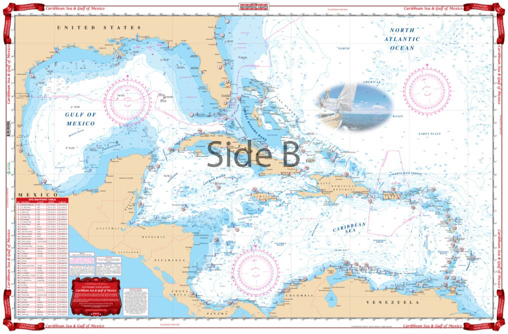 Waterproof Charts 4 Caribbean &amp; Gulf of Mexico Standard Navigation