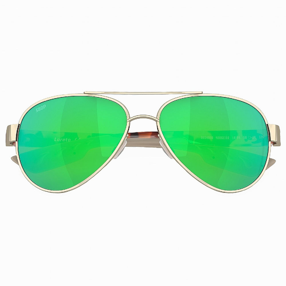 Costa Loreto 580P Green Mirror - Rose Gold