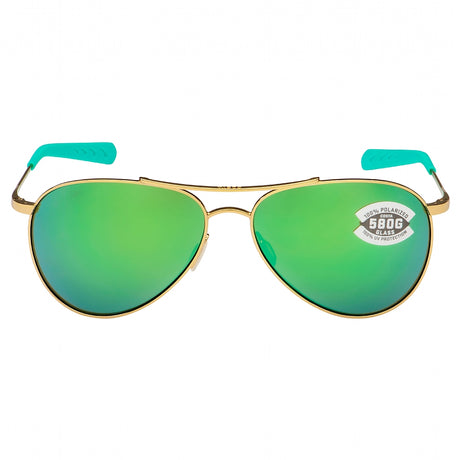 Costa Piper 580G Green Mirror - Shiny Gold