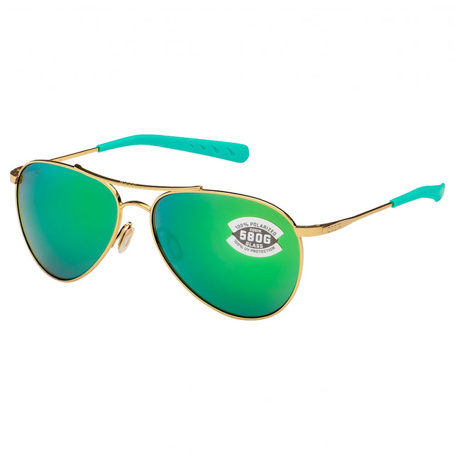 Costa Piper 580G Green Mirror - Shiny Gold