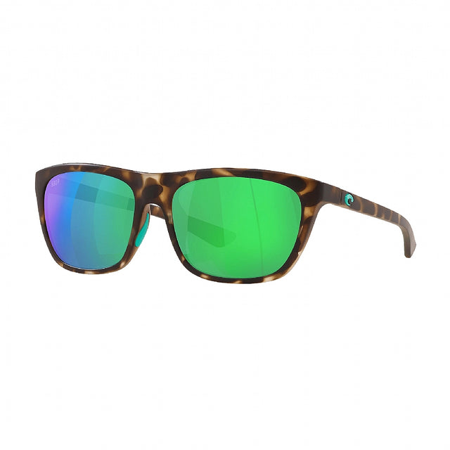 Costa Cheeca 580P Green Mirror - Matte Shadow Tortoise