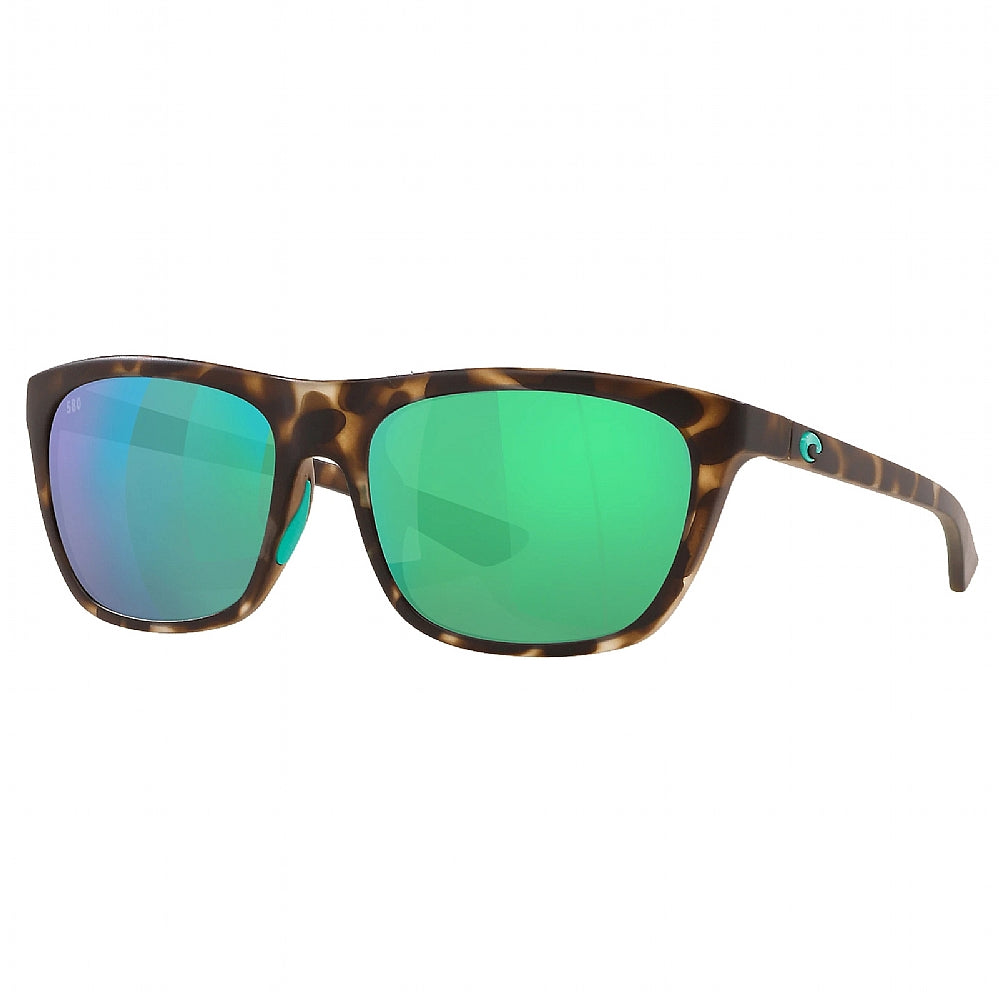 Costa Cheeca 580G Green Mirror - Matte Shadow Tortoise