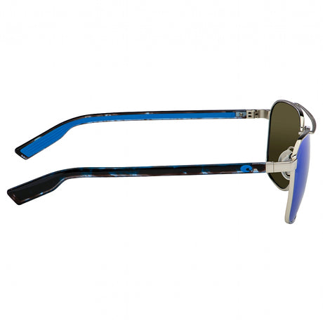 Costa Wader 580G Blue Mirror - Brushed Silver