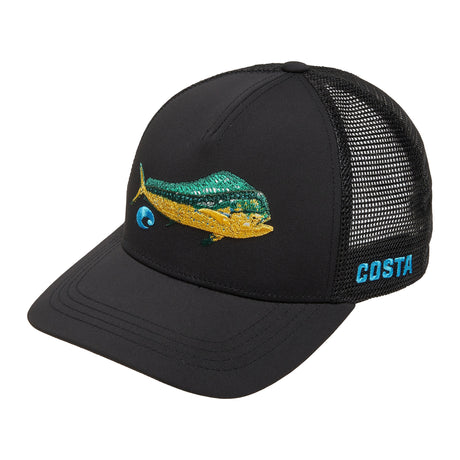 Costa Dorado Stitched Trucker - Black