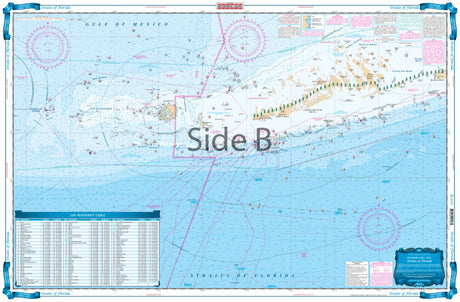 Waterproof Charts 10F Straits of Florida Fishing Offshore Fish & Dive