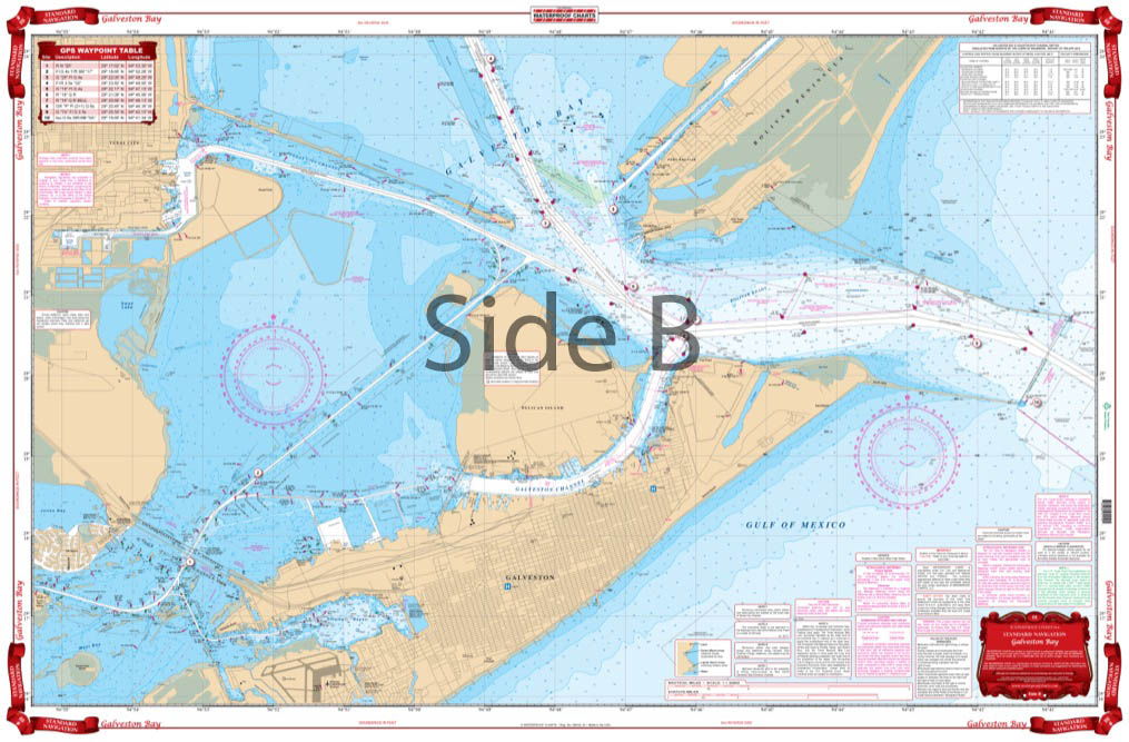Waterproof Charts 111 Galveston Bay Standard Navigation