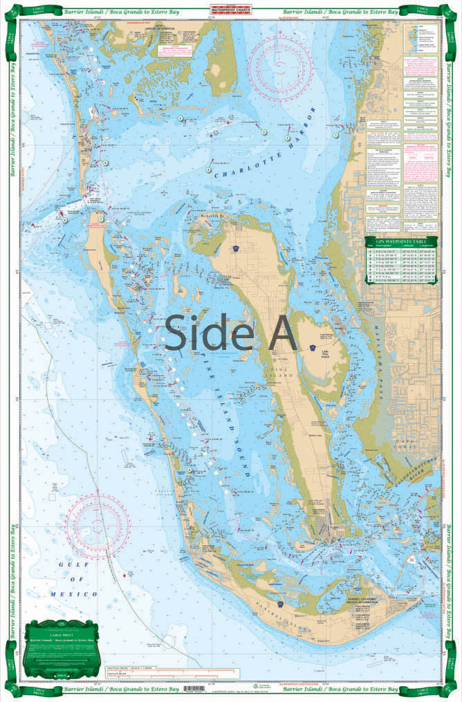 Waterproof Charts 25E Barrier Islands - Boca Grande to Estero Bay