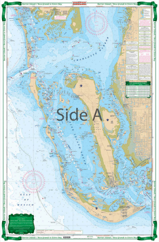 Waterproof Charts 25E Barrier Islands - Boca Grande to Estero Bay