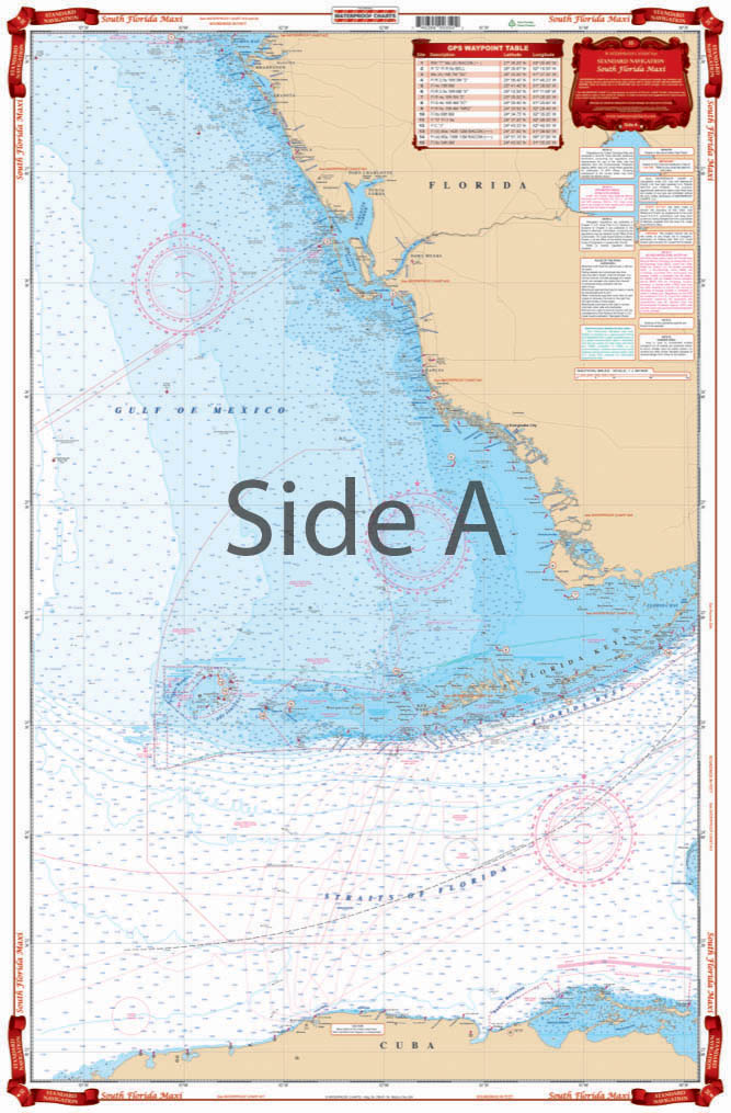 Waterproof Charts 35 South Florida Maxi Standard Navigation