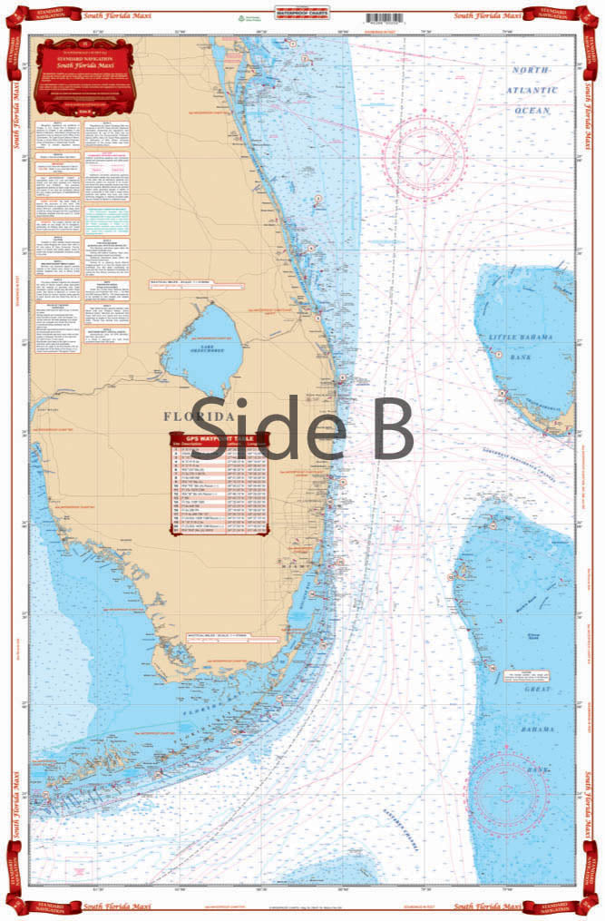 Waterproof Charts 35 South Florida Maxi Standard Navigation