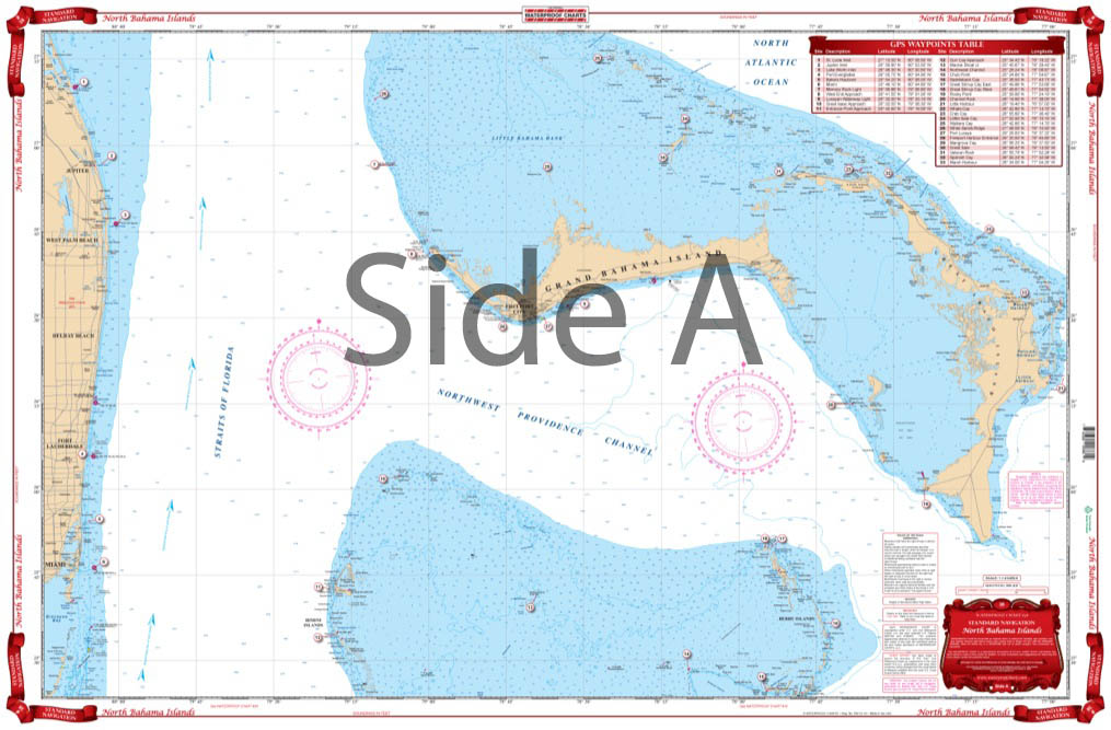 Waterproof Charts 38 North Bahama Islands Standard Navigation