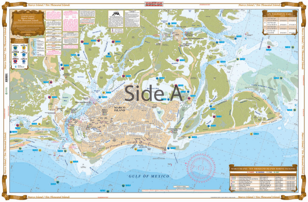 Waterproof Charts 41F Marco Island & Ten Thousand Islands Fishing