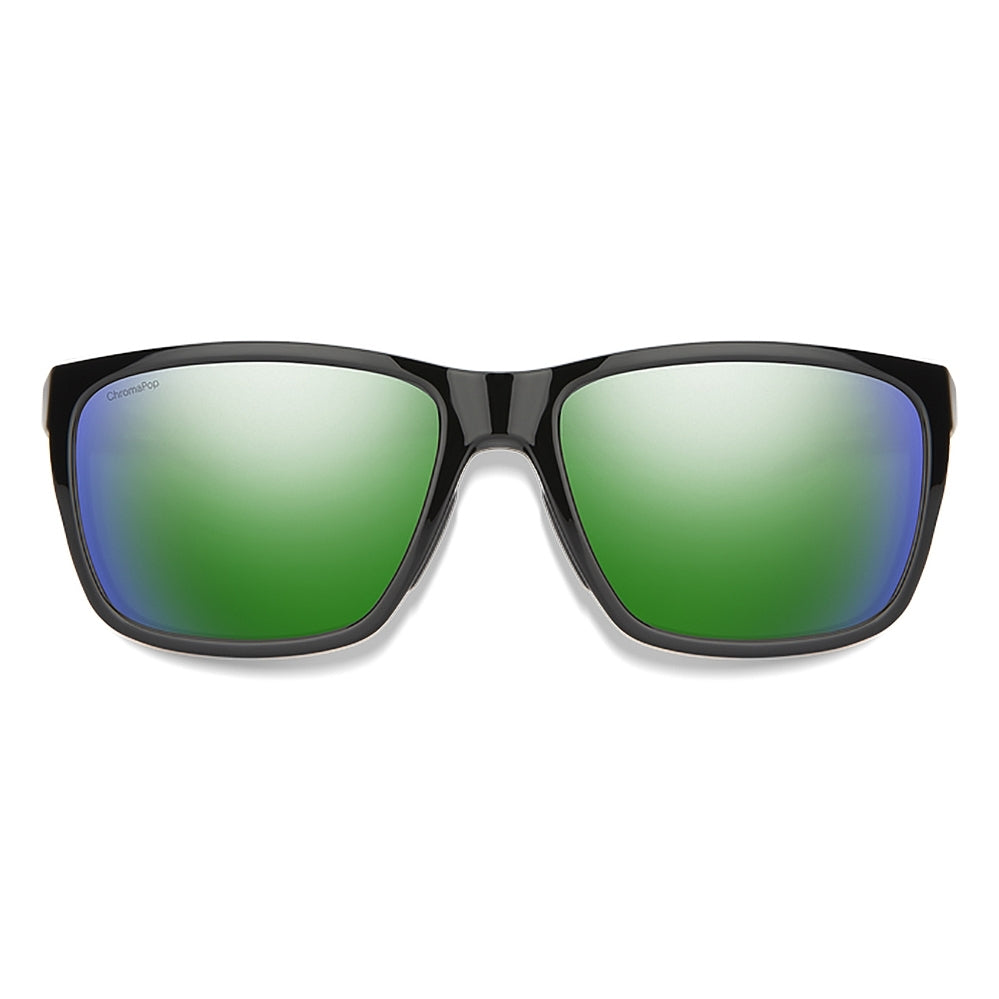 SMITH Longfin Black - ChromaPop Polarized Green Mirror