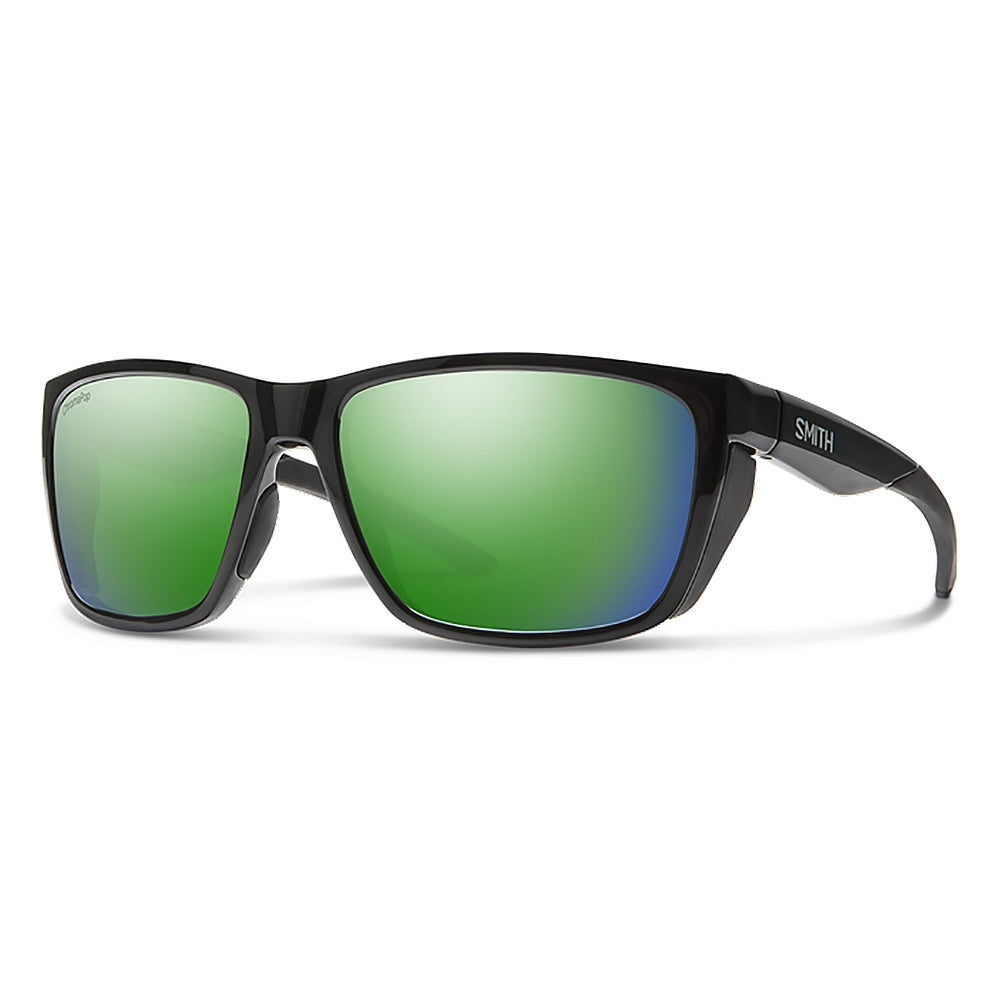 SMITH Longfin Black - ChromaPop Polarized Green Mirror