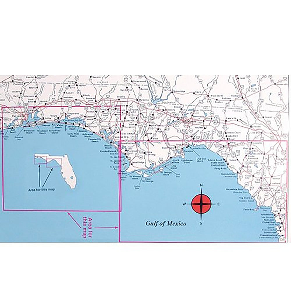 Top Spot Fishing Map N228, Gulf of Mexico Offshore