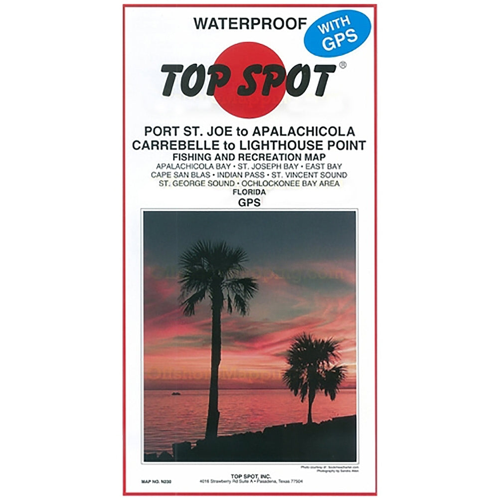 Top Spot Fishing Map N230, Port St. Joe to Apalachicola