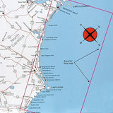 Top Spot Fishing Map N241, North Carolina Offshore, Cape Fear to Cape Lookout