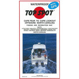 Top Spot Fishing Map N241, North Carolina Offshore, Cape Fear to Cape Lookout