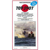 Top Spot Fishing Map N244, Virginia - North Carolina Offshore