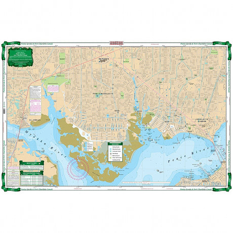 Waterproof Charts 3E Punta Gorda Isles & Port Charlotte Canals Large